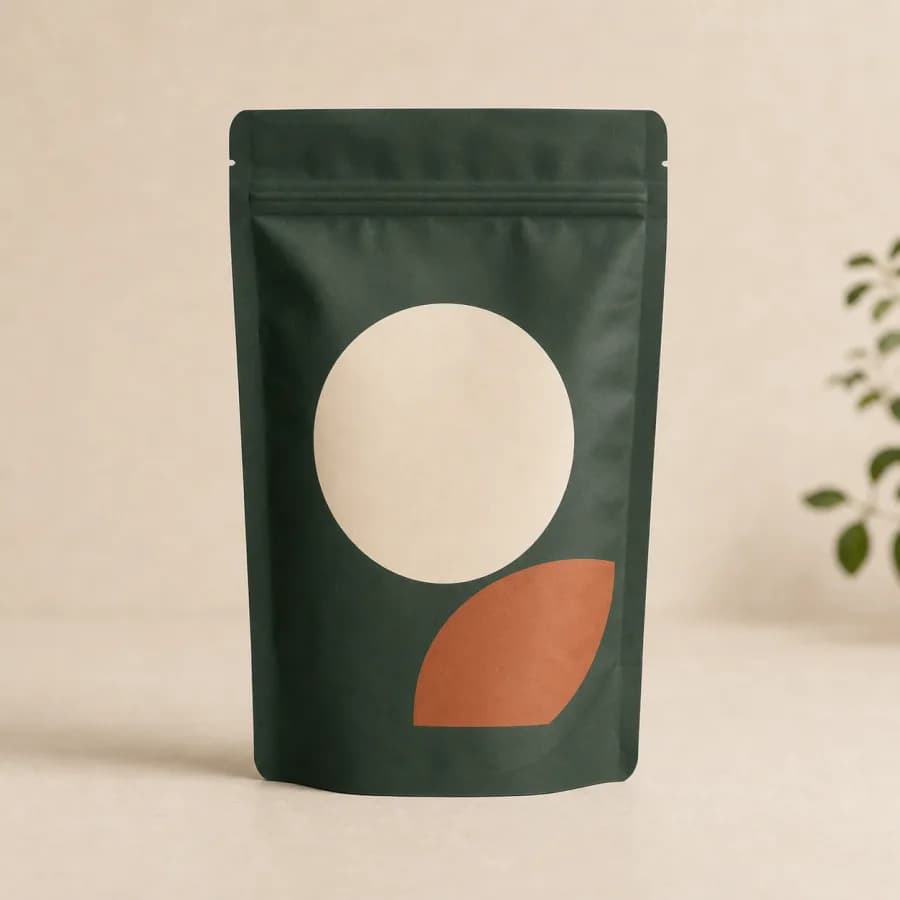 Kemasan ilustratif Arabica Trawas Melon Infused untuk sorotan kopi