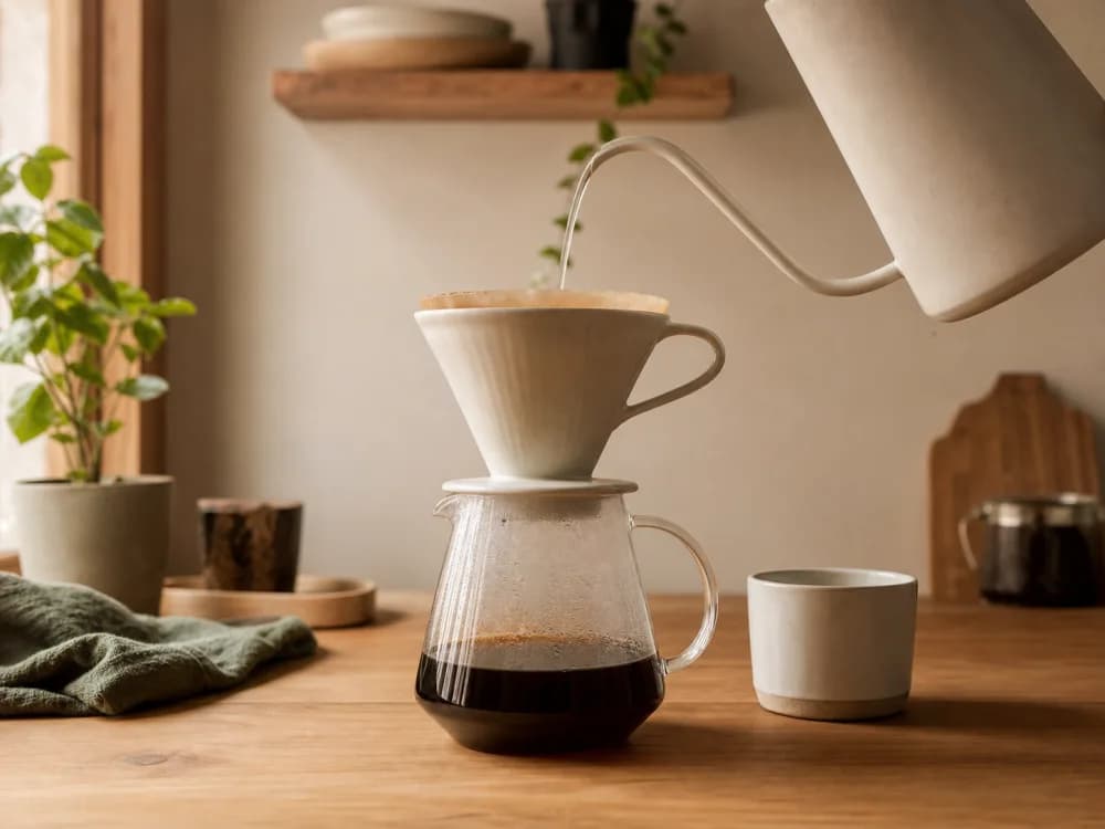 Setup V60 sederhana untuk seduhan pertama